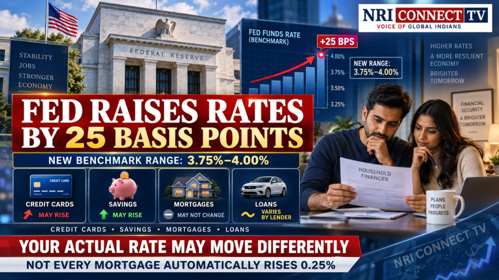 Federal Reserve Raises Interest Rates to 3.75%-4.00% as Inflation Remains Elevated